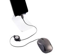 Mouse Da Viaggio Per Laptop PC silenzioso ergonomico | Mouse Con Cavo Retrattile Per Laptop Per Ufficio Scrivania Lavoro Biblioteca Programmatori Nomadi Digitali