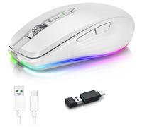 Mouse di tipo C, modalità di sospensione automatica per il risparmio energetico, pulsanti avanti e indietro sul lato sinistro per una maggiore