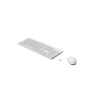 Mouse e tastiera HP 230 (mouse e tastiera wireless, dongle USB, durata della batteria fino a 16 mesi, layout QWERTZ) Bianco
