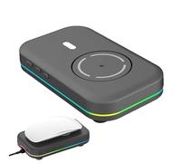 Mouse Ergonomico RGB A LED - Strumento Di Spostamento Del Desktop Per Impedire Il Blocco Dello Schermo, Mouse Per Computer Wireless Ricaricabile, Dispositivo Per Computer Per Ufficio, Studio, Giochi,