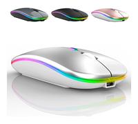 Mouse ergonomico ricaricabile, a risparmio energetico con funzione di spegnimento automatico, clic silenzioso per un comfort che dura tutto il giorno