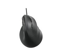 Mouse ergonomico verticale cablato - Bluestork - ERGO LUMI CABLATO - Prevenzione sindrome da mouse - Nero