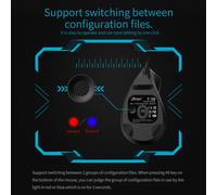 Mouse Ergonomico ZELOTES T-50 Comintato Verticale con 9 Tasti RGB e Ottico, Nero