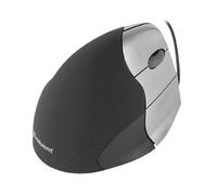 MOUSE EVOLUENT VM3R, Tasti: 5, Cablato, forma ergonomica, Collegamento USB Typ-A, Ingresso: Otticamente a mezzo LED, Scrolling a Rotella, Risoluzione max 2600 dpi, forma ergonomica, Nero, Argento