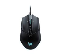 MOUSE GAMING ACER Predator Cestus 335, Collegamento USB, Ingresso: Otticamente a mezzo LED, Scrolling 2 direzioni, Risoluzione max 19000 dpi, forma ergonomica, Nero