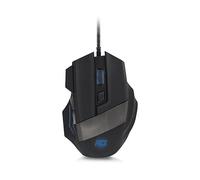 MOUSE GAMING ACT AC5000, Collegamento USB Typ-A, Ingresso: Otticamente a mezzo LED, Scrolling a Rotella, Risoluzione max 1000. 1600. 2400. 3200 dpi, forma ergonomica, Nero