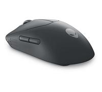 Alienware Mouse da gioco wireless Pro - Connettività cablata wireless/USB da 2,4 GHz, DPI regolabile, tecnologia sensore ottico, 6 pulsanti programmabili, velocità massima del sensore IPS 650 - Dark