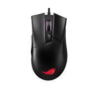MOUSE GAMING ASUS ROG Gladius II Core, Collegamento USB Typ-A, Ingresso: Otticamente a mezzo LED, Scrolling a Rotella, Risoluzione max 6200 dpi, forma ergonomica, Nero