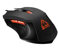 MOUSE GAMING CANYON Star Raider, Collegamento USB Typ-A, Scrolling a Rotella, Risoluzione max 3200 dpi, Nero, Arancione
