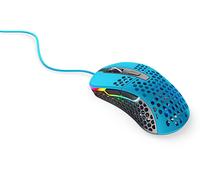 Xtrfy M4 RGB, Mouse da Gioco Con Filo Ultraleggero, Design Ergonomico per Destrimani, Sensore Pixart 3389 all'Avanguardia, Illuminazione RGB regolabile, Miami Blue Edition