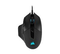 MOUSE GAMING CORSAIR Nightsword RGB, Collegamento USB Typ-A, Ingresso: Otticamente a diodi laser, Scrolling a Rotella, Risoluzione max 18000 dpi, forma ergonomica, Nero