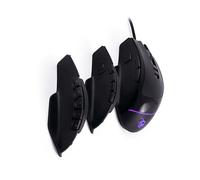 MOUSE GAMING DEEPGAMING ProSwap, Collegamento USB Typ-A, Ingresso: Otticamente a diodi laser, Scrolling a Pulsanti, Risoluzione max 5000 dpi, forma ergonomica, Nero