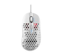 DELTACO GAMING - WHITE LINE WM85 - Mouse ottico da gioco 6400 DPI, 1000 Hz, ultra leggero, RGB, 6 pulsanti - Nouvo