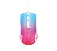 DELTACO GAMING WM87 - Mouse ottico da gaming USB, 6 pulsanti, 6200 dpi, colore: bianco