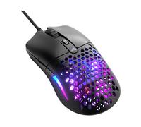 MOUSE GAMING GLORIOUS GLOOEWBLK, Collegamento Cablato, Ingresso: Otticamente a mezzo LED, Scrolling a Rotella, Risoluzione max 12000 dpi, forma ergonomica, Nero