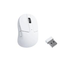 MOUSE GAMING KEYCHRON M4, Tasti: 6, RF Wireless, Bluetooth, USB TypeC, Collegamento Bluetooth 5.3, RF Wireless 2.4 GHz, USB Type-C, USB tipo A (ricevitore), Scrolling a Rotella, forma ergonomica, Nero
