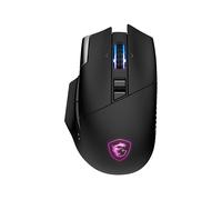 MOUSE GAMING MSI S12-4301370-CLA, Collegamento RF Wireless + Bluetooth + USB Type-A, Ingresso: Otticamente a diodi laser, Scrolling a Rotella, Risoluzione max 26000 dpi, forma ergonomica, Nero