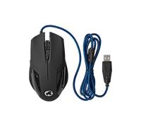 MOUSE GAMING NEDIS GMWD110BK, Collegamento USB Typ-A, Ingresso: Otticamente a mezzo LED, Scrolling a Rotella, Risoluzione max 7200 dpi, forma ergonomica, Nero