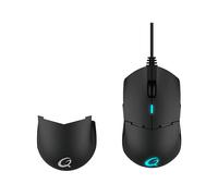 MOUSE GAMING QPAD DX700, Collegamento USB Typ-A, Scrolling a Rotella, Risoluzione max 16000 dpi, forma ergonomica, Nero