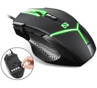 MOUSE GAMING SANDBERG 640-19, Collegamento USB Typ-A, Ingresso: Otticamente a diodi laser, Scrolling a Palla, Risoluzione max 4000 dpi, Nero