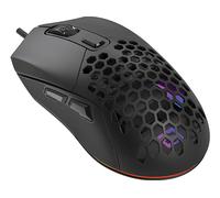 MOUSE GAMING SANDBERG 640-28, Collegamento USB Typ-A, Scrolling a Rotella, Risoluzione max 12800 dpi, forma ergonomica, Nero