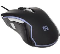 MOUSE GAMING SANDBERG Xterminator, Collegamento USB Typ-A, Ingresso: Otticamente a diodi laser, Scrolling a Rotella, Risoluzione max 8000 dpi, Nero, Turchese