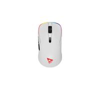 MOUSE GAMING SAVIO RIFT WHITE gaming mouse RGB Dual Mode, Collegamento Bluetooth + USB Type-C, Scrolling a Rotella, Risoluzione max 10000 dpi, forma ergonomica, Bianco