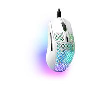 MOUSE GAMING STEELSERIES Aerox 3, Collegamento USB Typ-C, Ingresso: Otticamente a diodi laser, Scrolling a Rotella, Risoluzione max 8.5 dpi, forma ergonomica, Bianco