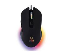 The G-Lab - Kult Helium Pro - Mouse Gaming con Filo - Mouse da Gaming USB - Sensore Ottico Regolabile 12800 DPI, Illuminazione LED 7 Colori, Mouse Gamer Silenzioso a 6 Pulsanti - PC/PS4/PS5/Xbox