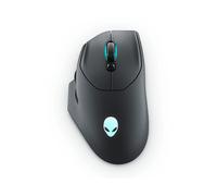 Alienware AW620M Mouse Wireless Gaming Wireless/Cablato 1 USB USB 4 pin tipo A 26000 dpi, peso 99 g, 7 tasti, impugnatura antiscivolo, fino a 140 ore di riproduzione, Dark Side of the Moon