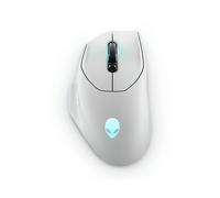 MOUSE GAMING WIRELESS ALIENWARE AW620M, Collegamento RF Wireless + USB Type-C, Ingresso: Otticamente a mezzo LED, Scrolling a Rotella, Risoluzione max 26000 dpi, Bianco