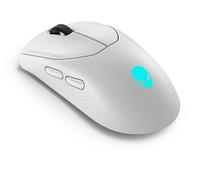 MOUSE GAMING WIRELESS ALIENWARE AW720M, Collegamento RF Wireless + Bluetooth, Ingresso: Otticamente a diodi laser, Scrolling a Rotella, Risoluzione max 26000 dpi, Bianco