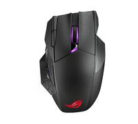 MOUSE GAMING WIRELESS ASUS ROG Spatha X, Collegamento RF Wireless + USB Type-C, Ingresso: Otticamente a mezzo LED, Scrolling a Rotella, Risoluzione max 19000 dpi, Nero