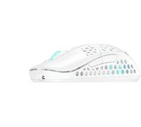 Xtrfy M42 Wireless, Mouse da Gioco Ultraleggero Senza Fili, Ottimizzato per Gaming Competitivo, Wireless 2,4 GHz, Illuminazione RGB, Alloggiamento Modulare (include 2 Misure), Ricaricabile, Bianco