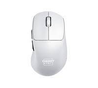 MOUSE GAMING WIRELESS CHERRY XTRFY CX-M64W-PRO-WHITE, Collegamento RF Wireless, Scrolling a Rotella, Risoluzione max 26000 dpi, forma ergonomica, Nero, Bianco