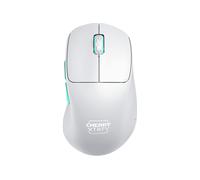 MOUSE GAMING WIRELESS CHERRY XTRFY CX-M64W-WHITE, Collegamento RF Wireless, Scrolling a Rotella, Risoluzione max 26000 dpi, forma ergonomica, Blu, Turchese, Bianco