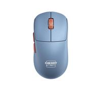 MOUSE GAMING WIRELESS CHERRY XTRFY CX-M68W-BLUE, Collegamento RF Wireless, Scrolling a Rotella, Risoluzione max 26000 dpi, forma ergonomica, Nero, Blu, Marrone