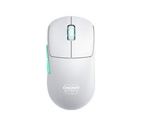 MOUSE GAMING WIRELESS CHERRY XTRFY CX-M68W-WHITE, Collegamento RF Wireless, Scrolling a Rotella, Risoluzione max 26000 dpi, forma ergonomica, Blu, Turchese, Bianco
