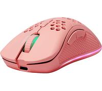 Deltaco PM80 Gaming Mouse Wireless UltraLight RGB Pink NEW