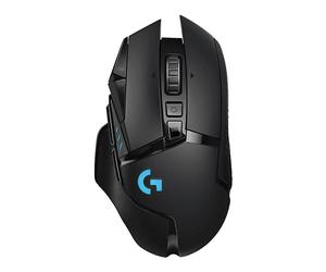 MOUSE GAMING WIRELESS LOGITECH G502 Lightspeed, Collegamento RF Wireless, Scrolling a Rotella, Risoluzione max 100-16000 dpi, Nero