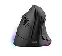 MOUSE GAMING WIRELESS MARS GAMING MMSK, Collegamento RF Wireless + Bluetooth, Ingresso: Otticamente a mezzo LED, Scrolling a Rotella, Risoluzione max 8400 dpi, forma ergonomica, Nero