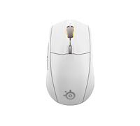 SteelSeries Rival 3 Wireless Gen 2 - Mouse da gioco - 2,4 GHz e Bluetooth - Sensore ottico TrueMove Air da 18000 DPI - Durata 60 milioni di clic - Leggero - Piedini 100% PTFE - Bianco