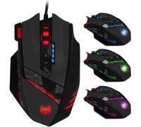 Mouse Gaming Zelotes C12 C-12 Tasti Programmabili RGB 4000 DPI USB con Pesi