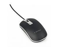 Gembird Wired Optical Mouse USB Black Silver