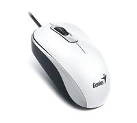 MOUSE GENIUS DX-110, Collegamento USB Typ-A, Ingresso: Otticamente a mezzo LED, Scrolling a Rotella, Risoluzione max 1000 dpi, Bianco
