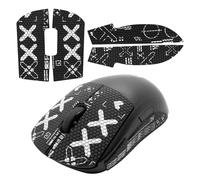 Mouse Grip Tape Set compatibile con Logitech G Pro Wireless X Superlight Griptape Gaming Mouse Ultrathin Assorbe il Sudore Antiscivolo Autoadesivo 0,5 mm Accessori Mouse Band Nero