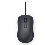 Hama Mouse USB CM-200 Ottico 1600 DPI 4 pulsanti ambidestro silenzioso cablato nero