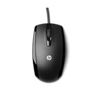MOUSE HP óptico USB de 3 botones, Collegamento USB Typ-A, Ingresso: Otticamente a mezzo LED, Scrolling a Rotella, Nero