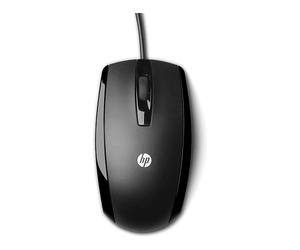 MOUSE HP óptico USB de 3 botones, Collegamento USB Typ-A, Ingresso: Otticamente a mezzo LED, Scrolling a Rotella, Nero