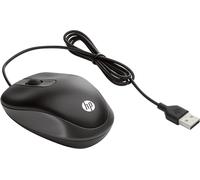 MOUSE HP USB Travel, Collegamento USB Typ-A, Ingresso: Otticamente a mezzo LED, Scrolling a Rotella, Risoluzione max 1000 dpi, Nero